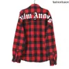 Palms Palm Angel PA Giacche da uomo Moda Giacca da donna da uomo Modello scozzese Vintage Allentato Manica lunga da uomo Hip Hop Autunno Varsity Casual Abbigliamento caldo Cappotto degli angeli