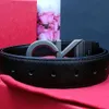 Luxury Designer belts Men fashion denim belts Classic vintage letter smooth buckle Double-sided available casual belt width 3.3cm wholesale