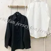 Camisa para homens mulheres roupas de moda estilo unissex camisas pólo preto branco 2 cores com saco de poeira opp