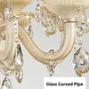 Żyrandole francuskie luksusowe domowe dekoracja pokój szampan biały żyrandol europejski villa el hall restauracja e14 kryształowe lampki wiszące