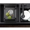 Rangement de cuisine Évier réglable en acier inoxydable Support étagères à vaisselle Égouttoir à fruits-A 26 X 21,5