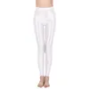 Pantalon actif femmes et homme unisexe Sport Leggings mode brillant métallique extensible pour Gym Yoga danse course cyclisme bas