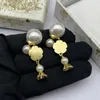 Stud Earrings Fashion Trend Rose Pearl Personality