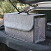 Storage Bags Gray Car Organizer Bag Trunk Anti Slip Compartment Boot Tool For