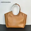 Women's Autumn/Winter 2023 hobo Tote Underarm Bag Plain cowhide women's fashion bag