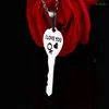 Цепи 2023 Модный материал из нержавеющей стали Love Key Heart Двухчастотный подвесной костюм подходит для аксессуаров пар