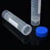 wholesale 50ml Plastic Screw Cap Flat Bottom Centrifuge Test Tube with Scale Free standing Centrifugal Tubes Laboratory Fittings ZZ