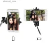 Selfie monopody rozszerzalne selfie Stick Monopod dla iPhone'a Samsung Android iOS iOS Handheld Camera Uchwyt Fold Mini Palo Selfie 27,5 cm-80cm Q231110