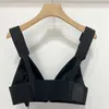 Women's Tanks & Camis designer P Inverted Triangle Sign 2023 Summer New Style Bra Sexy Versatile Strap Chest Cup Top Tank Women Trendy INS MW0P