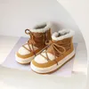 Laarzen Herfst/Winter Kinderen Laarzen Voor Jongens Warme Pluche Rubberen Zool Peuter Kids Sneakers Mode Meisjes Laarzen 21-30 231109