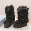 2023 nova bota à prova dwaterproof água sapatos de inverno designer de luxo bota de neve de sola grossa manter quente botas antiderrapantes femininas moda pão botas de alta qualidade