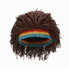 男性のためのベレー帽Rasta Wig Beanieキャップ