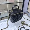 10A C Bolsos Calidad Altos Lujos Diseñadores Bolsas de hombro Embrague Totes Cross Body Mini Lápiz labial Caja Bolsa Monederos Diamante Cadenas Cadenas Mini Bolsa Piel de oveja Regalo Dox C