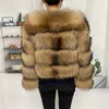 Women's Fur Faux Natural Winter Real Raccoon Coat PlusSize Clothe Big Fluffy Coats Style Jacket Plussize 231109