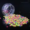 Nail Glitter LOLEDEPale Blue Rose Red And Whit Ultrathin Sequins Colorful Art Tips Decoration Manicure Accessorie Circle