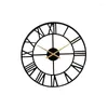 Wall Clocks Iron Art Light Luxury Circular Clock Fashion Creativity Gold Homestay Silent Decoration Living Room