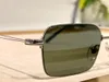 Vierkante zonnebril Zilver Metaal Grijs Rook Lens Heren Zomer Sunnies gafas de sol Sonnenbrille UV400 Eye Wear