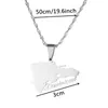 Pendant Necklaces Dominican Map Dominicans Country Jewelry Chain