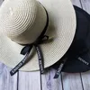 Chapeaux à large bord personnalisé ruban disquette plage chapeau mariage nuptiale fête cadeaux personnalisé lune de miel voyage paille soleil