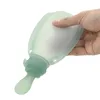 Cuillère d'alimentation en Silicone pour bébé, bouteille sans BPA, qualité alimentaire, pochette de purée Portable rechargeable, conteneur de nourriture pour nourrissons, sacs de stockage de lait