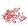 Christmas Decorations 306090pcs Kawaii Resin Flatback Cabochons Scrapbooking Clay Christmas Red White Candy Cane Craft Home Christmas Decoration 231110