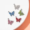 Charms 10pcs 14 12mm Color Diamond Butterfly Series Pendant Earrings Necklace Bracelet Making Handmade DIY Jewelry Accessories