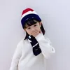 Childrens Hat And Neck Set Warm Scarf Embroidery For Boys Girls Authentic Knitted Rabbit Plush Scarves Hats Set Versatile Kids accessories CSD2311105