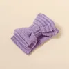 Accessoires pour cheveux 11 pièces/lot | Grand bandeau Double couche pour bébé fille, couvre-chef tricoté avec nœud noué, accessoire pour nourrisson né