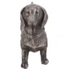 Decorações de jardim Estatueta decorativa de cachorro adorável resina simulada figura animal filhote de cachorro para casa