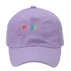 European Hip Hop New Baseball Cap broderade toppade kepsar Färgbrev Sun Hat grossist