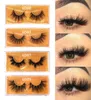 6d mink ögonfransar full volym falsk ögonfrans återanvändbara fransar 25mm fluffiga röriga 3d mink fransar hela fransar minkmakeup4401321