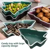 Dinnerware Sets Christmas Sauce Dish Lunch Plates Snack Tree Xmas Party Supplies Seasoning Dishes Tableware Ceramic Serving Tray Ceramics