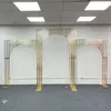 Party Decoratie 2023 Wedding Arch Gilded Shelf Iron Screen Gold vergulde frame achtergrond decor rekwisieten geometrie kunstmatige bloemstandaard