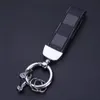 16Style Luxury High Quality Leather Plaid Keychain Classic Exquisite Designer Car Keyring Zinc Alloy Unisex Ranyard Gifte Jewelryアクセサリー