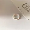 クラスターリング2pcs韓国模倣真珠女性向けセット