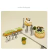 35 조각 장식 팁 크림 페인팅 브러시 스크레이퍼 장식 가방 케이크 장식 장식 도구