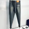 jeans pantalons jeans de créateur Jeans pour hommes coupe ajustée nouvelle marque à la mode pantalon droit polyvalent broderie quilting marque déchirée pantalon vintage pantalon de poisson de mode pour hommes