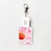 10st PAG PARTS SUBLIMATION DIY VIT BLANT ACRYLIC RECTANGLE 7Color LED Night Light Keychain