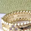 Ringe Designer-Ring Blütenblattform Luxus-Damenschmuck Einfacher klassischer Diamant in drei Farben Gravur auf der Rückseite Modische Geschenke, wunderschön