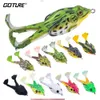 Fiskekrokar Goture Frog Type Topwater Lure Silicone Thunder 8 9 10 cm Dubbel propeller Soft Bait Artificial Wobbler för 231109