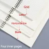 Anteckningar A5 A6 B5 Spiral Book Coil Laptop To Do Linear Dot Blank Grid Paper Diary School Supplies Stationery Sketching 230408