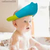 Duschkappar baby bad hatt badhatt ansikte skyddande visir hatt söt tecknad duschkappar justerbara badkapslar för småbarn möter öga jarl231110