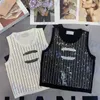 Camis Full Sequin Tanks Womens Topps Designer Logo T Shirt for Women Trendy Shiny Vests Streetwear