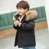 Jackets Children Winter Down Jacket Boy toddler girl clothes Thick Warm Hooded faux fur Coat Kids Parka spring Teen clothing Outerwear 231109