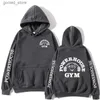 Мужские толстовки с капюшоном Powerhouse Gym Hoodie Harajuku Мужчины Женщины Geek Фитнес Толстовки Негабаритные с длинным рукавом Эстетическая толстовка Спортивная уличная одежда Q231110