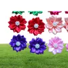 Abbigliamento per cani 100 pezzi Fiocchi per peli di animali Elastici Petalo Fiori con perle Accessori per toelettatura Prodotto6207579