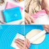 Bakningsverktyg Silikonmatta Kök Knådd deg Rolling Pizza Non-Stick Mats Pastry Accessories Sheet Pads
