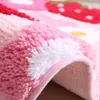 Bath Mats High-hair Bathroom Mat Absorbent Non-slip Cartoon Microfiber Foot Fluffy Area Rugs Floor Carpets Cute Tub Pad