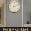 Wall Clocks Decor Watch Living Room 2023 Home Fashion Creative Clock Modern Simple Quartz Light Luxury