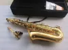 Saxofone alto de alta qualidade A-992 Eb-flat dourado Sax instrumentos musicais de latão com estojo bocal